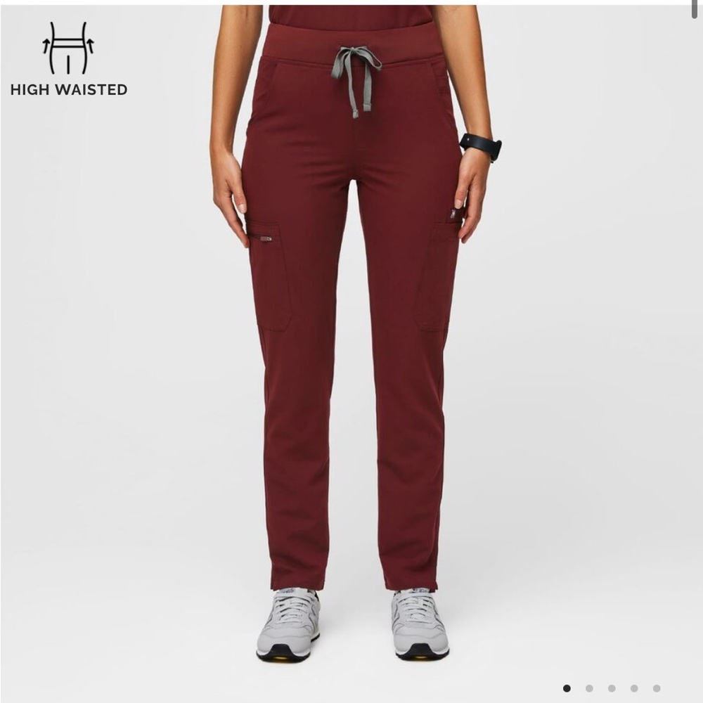 Figs High Waisted Yola Skinny Scrub Pants